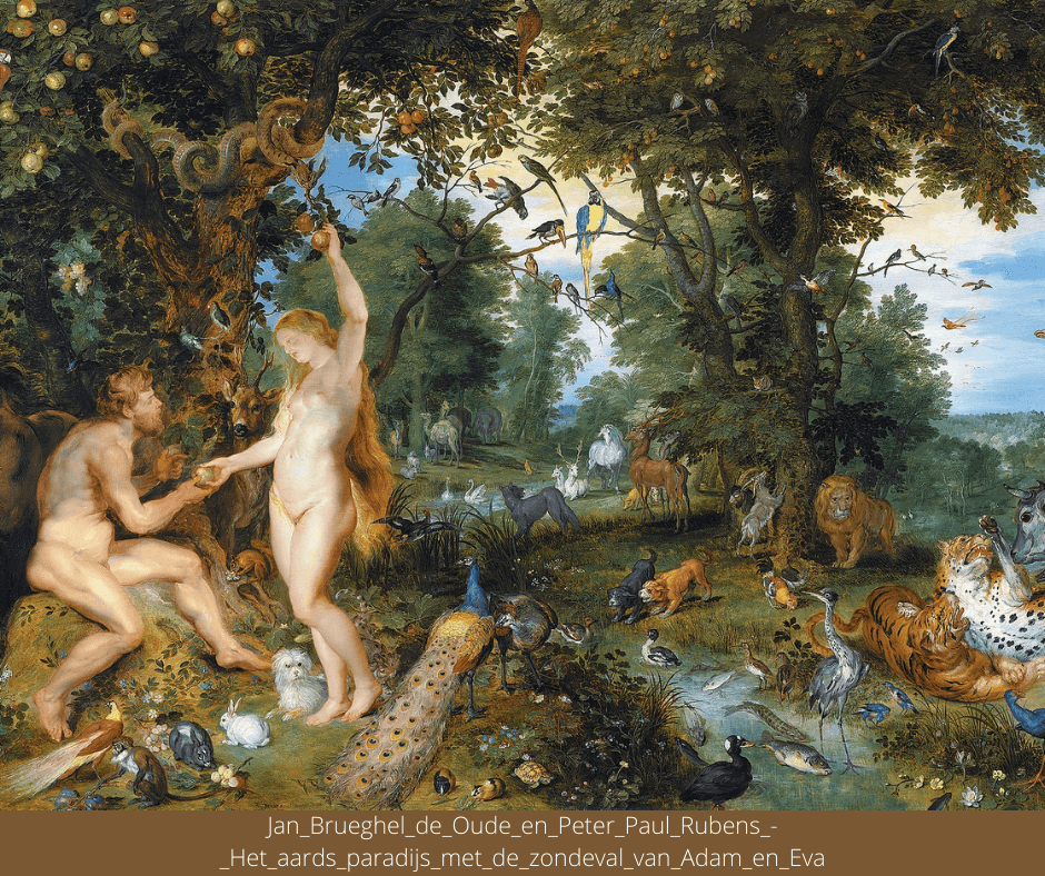 Raj Pierwszy grzech Rubens